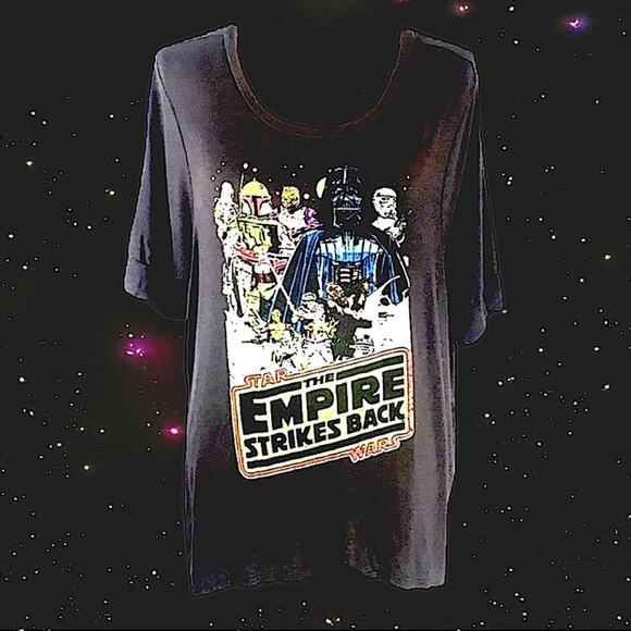 STAR WARS LABEL Empire Strikes Back gray T-shirt SZ XL - Picture 10 of 10